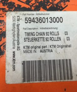 Alternative view of Catena distribuzione Ktm 59436013000 - Timing chain 92 rolls